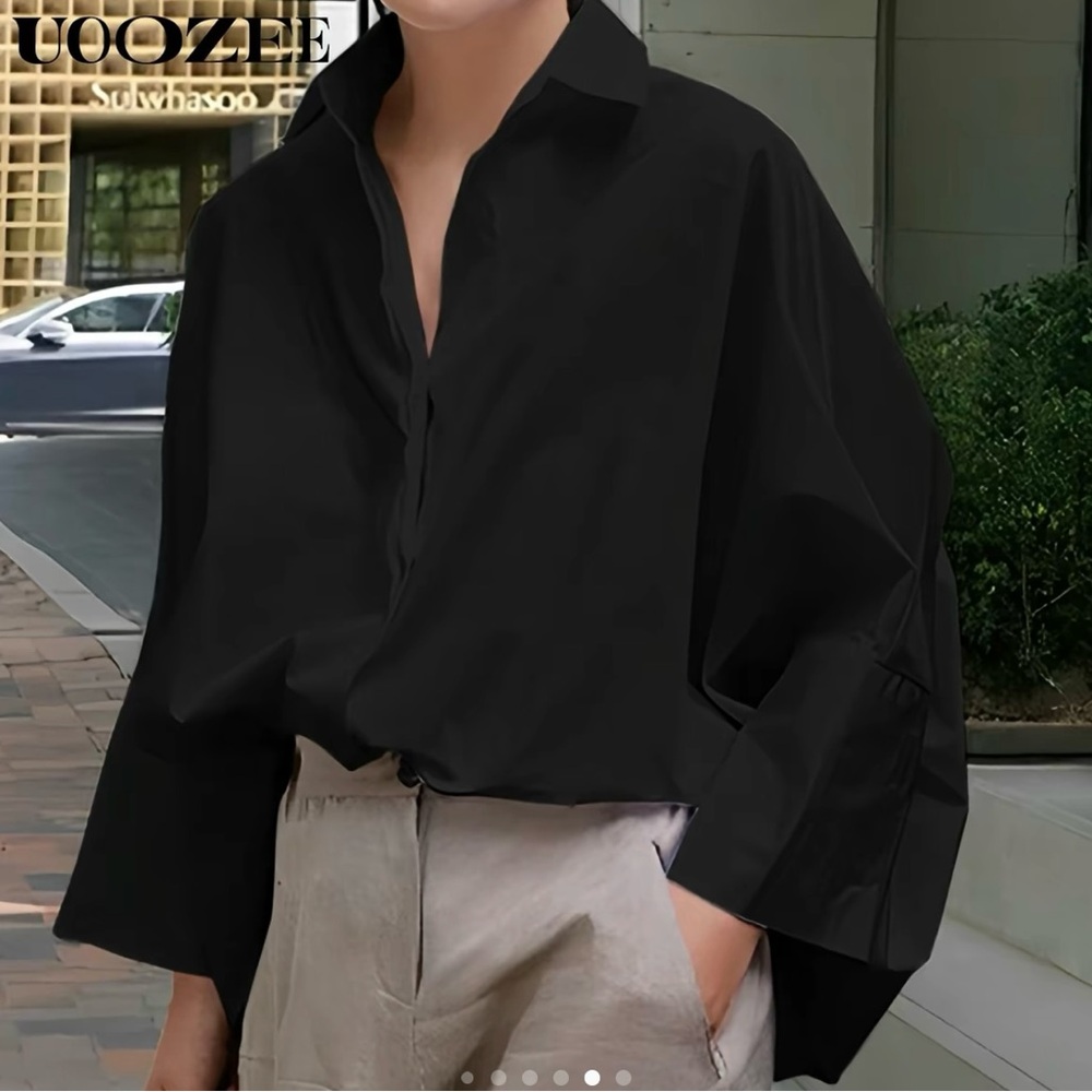 Oversized Black Blouse
